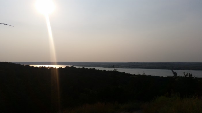 Missouri River in the evening.