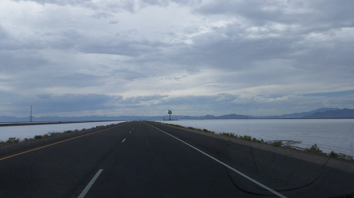 A remnant of an ancient lake, this is the largest of several salt flats west of the Great Salt Lake.